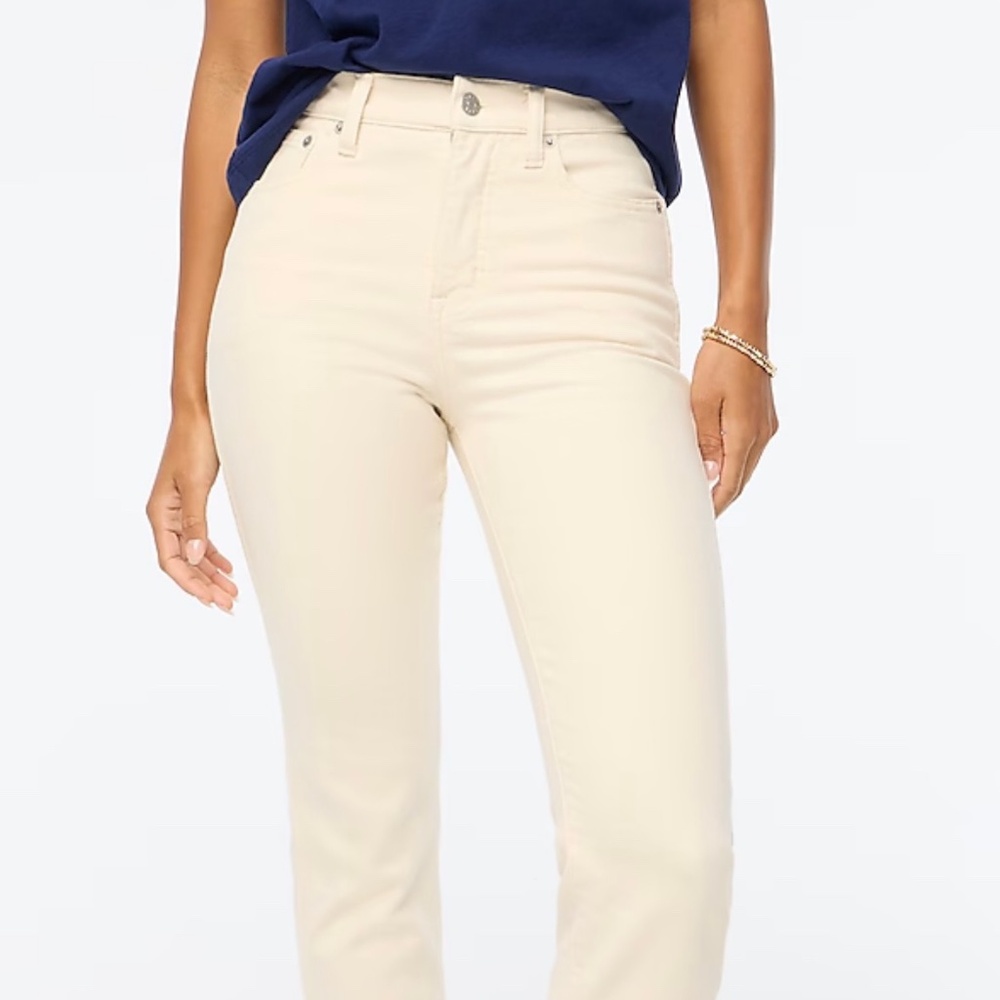 JCrew Factory Petite classic vintage jean, NWT, Ecru, Size 26P